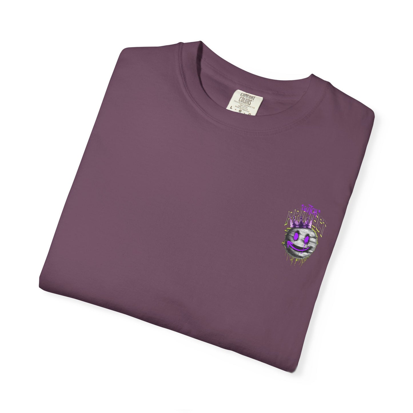 Unisex Garment-Dyed T-Shirt with 'Upside' Graphic, Casual Tee, Statement Shirt, Gift for Friends, Urban Style Apparel