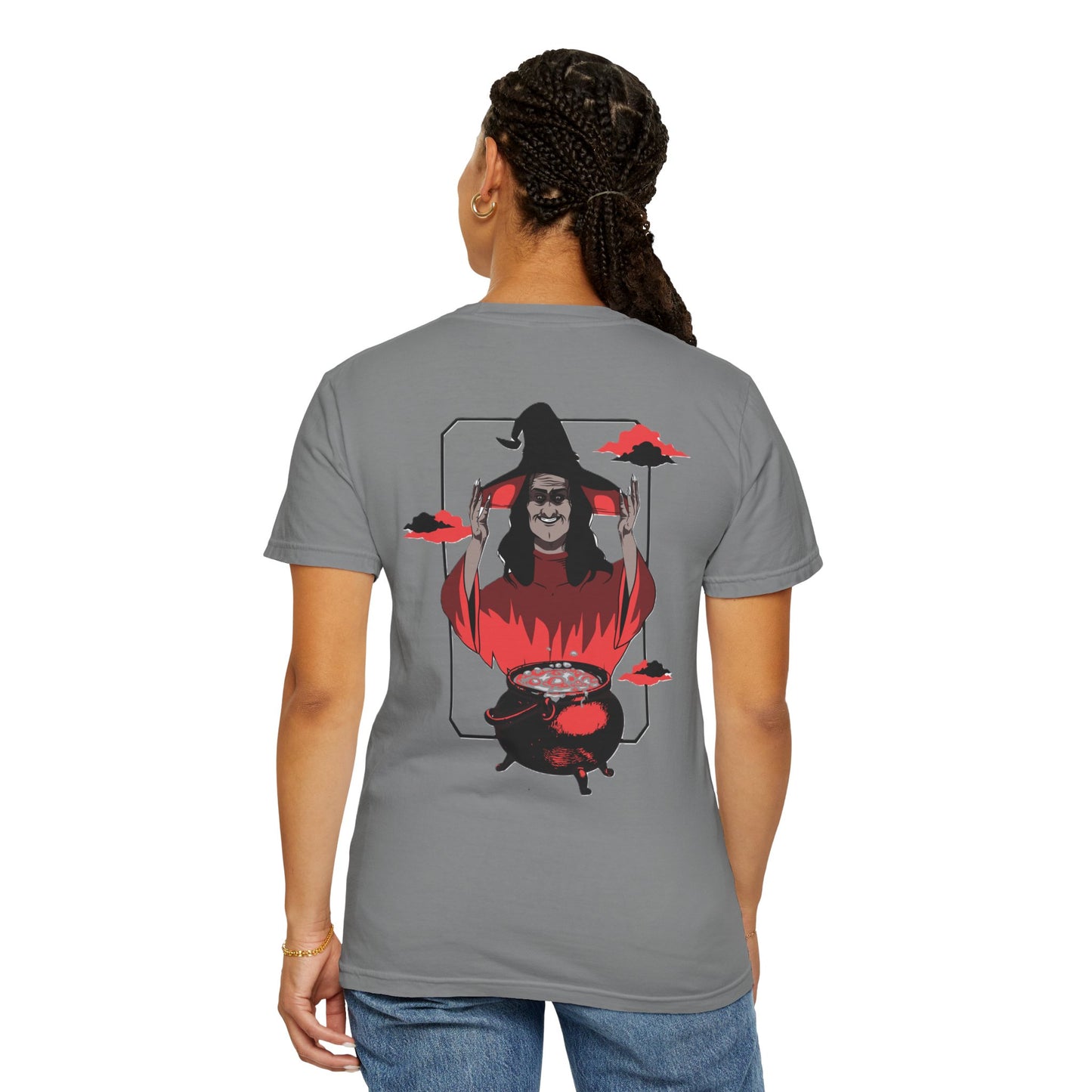 Halloween Themed Unisex T-Shirt - Spooky Graphic Tee for Halloween, Horror Fans, Gift for Witch Lovers, Casual Wear, Costume Top