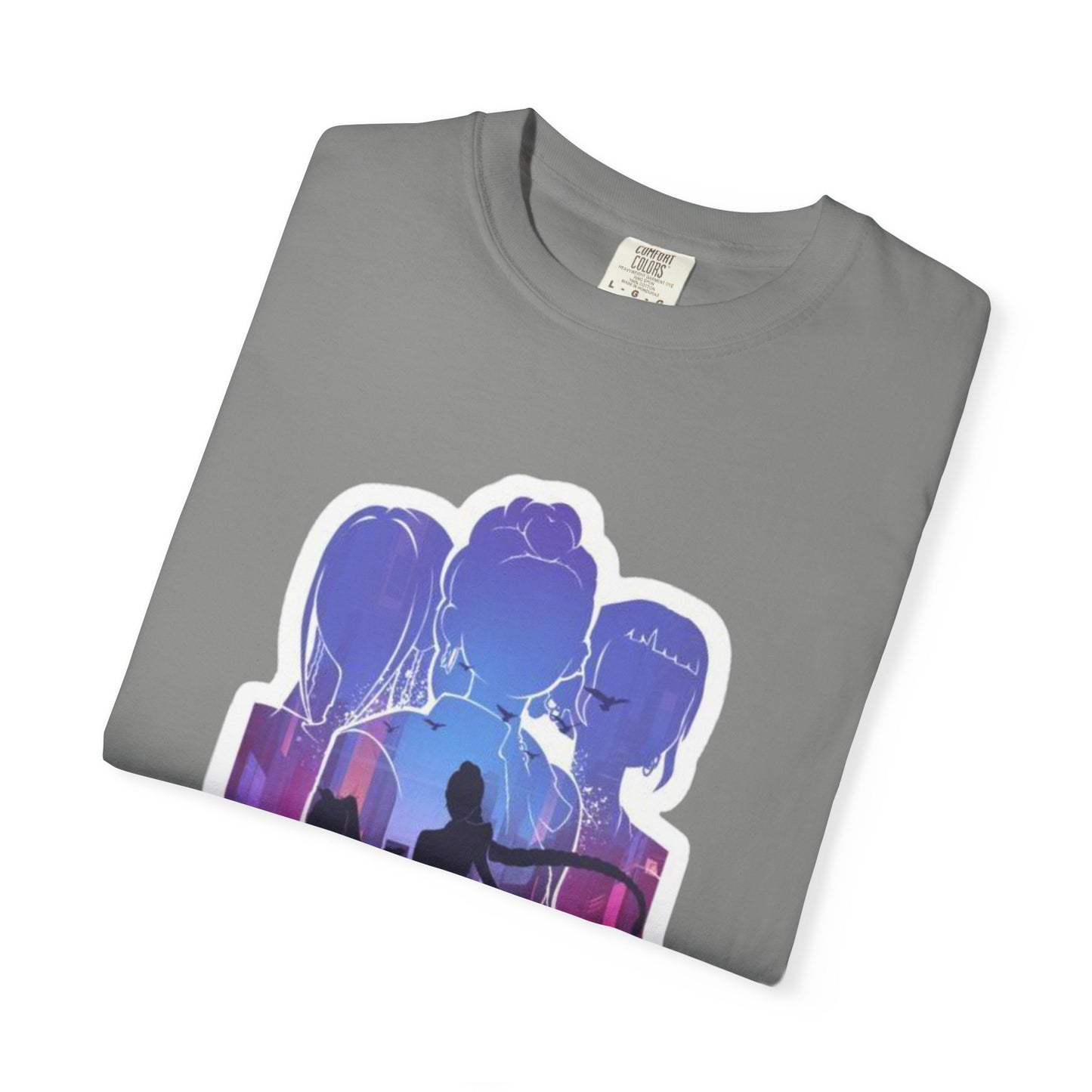 Vibrant Graphic Tee - Women's Garment-Dyed T-shirt, Casual Wear, Gift for Him or Her, Summer Outfit, Festival Fashion