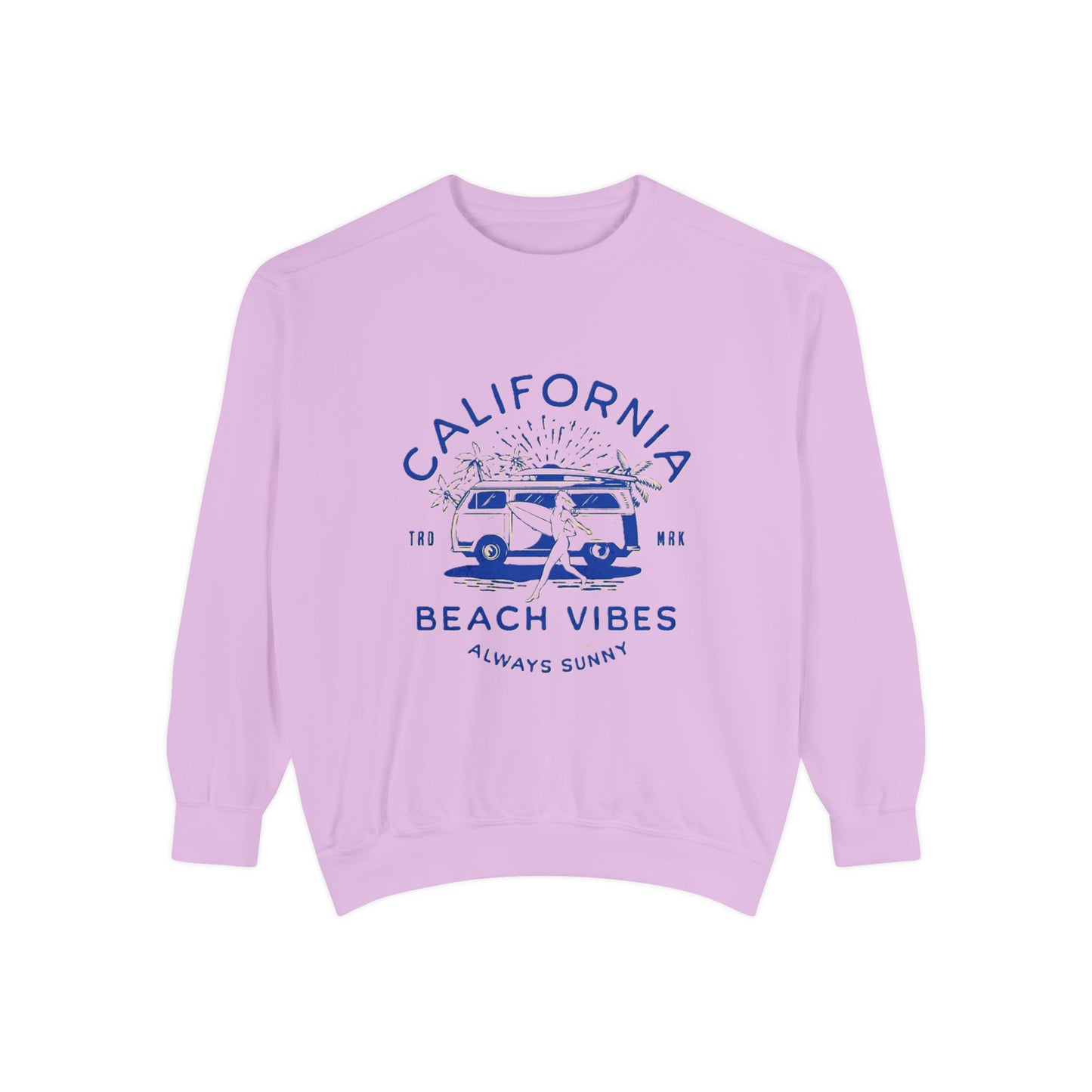 California Beach Vibes Sweatshirt, Cozy Beach Hoodie, Summer Casual Wear, Gift for Beach Lovers, Unisex Relaxed Fit Sweater