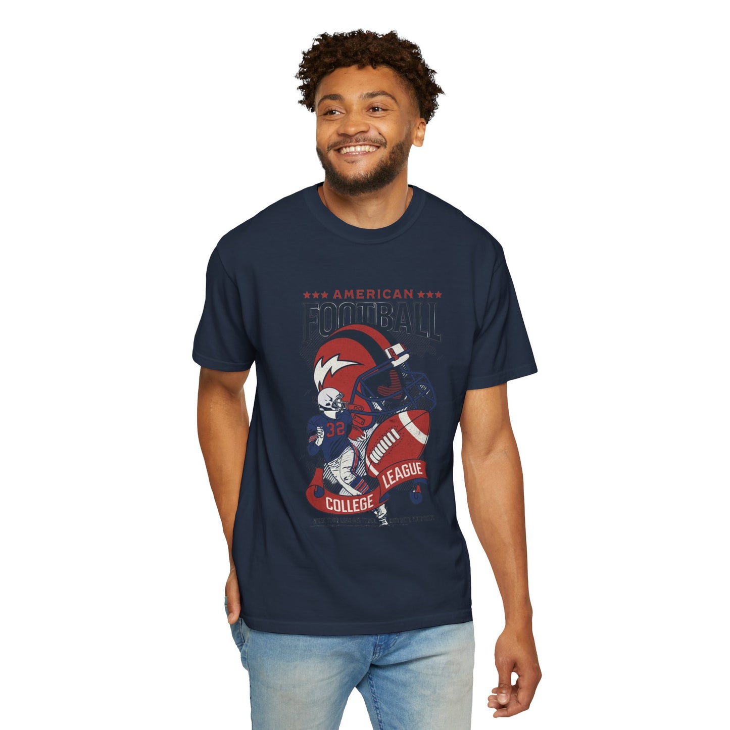Men's College Football T-Shirts, Game Day Apparel, Sports Fan Gift, Casual Wear for Football Lovers