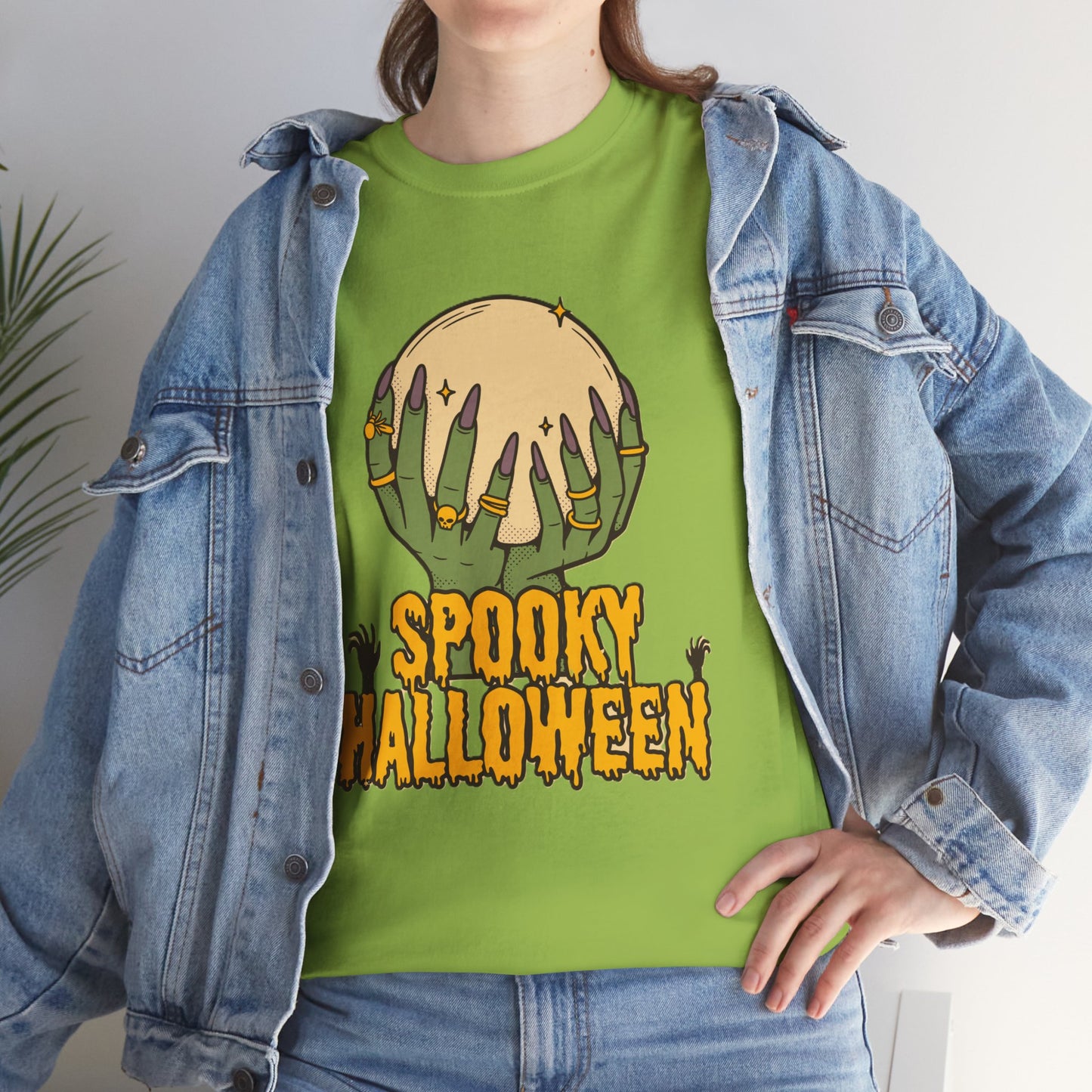 Spooky Halloween Tee, Halloween Apparel, Fall Fashion, Trick or Treat woman Shirt, Casual Halloween Outfit
