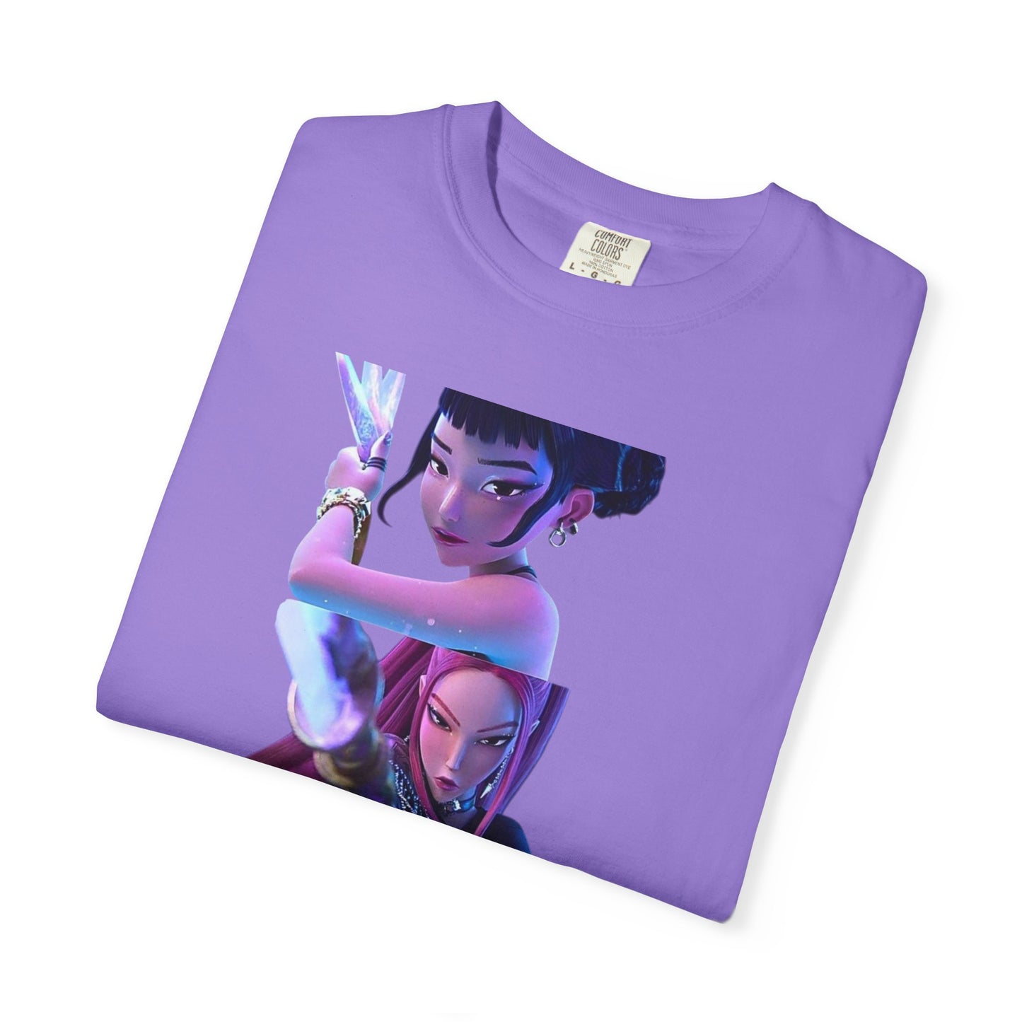 Vibrant Character Graphic Tee - Women'sRetro Anime Shirt, Ideal for Casual Wear, Gifts, Halloween, Comic Con, Streetwear