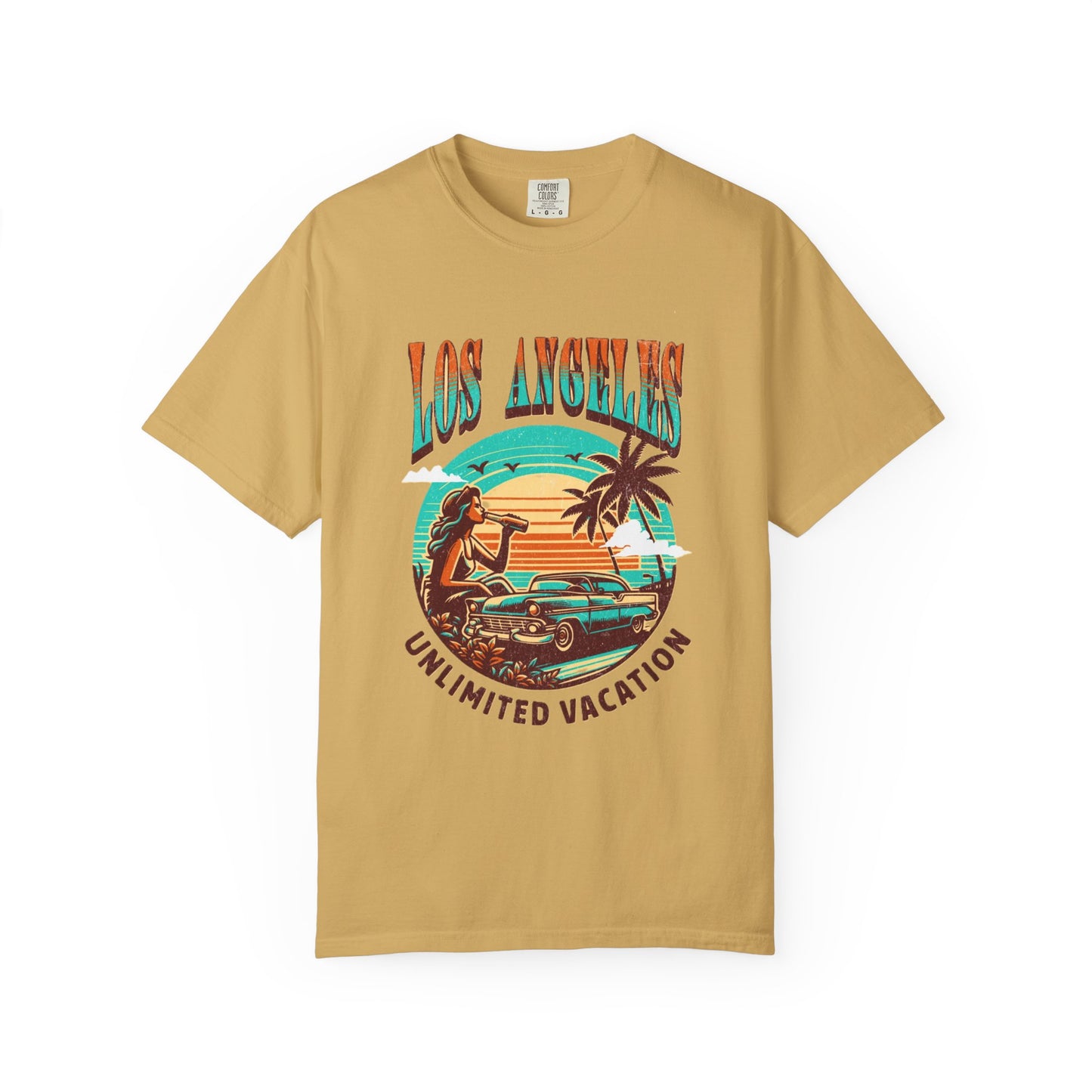 Los Angeles Vacation T-shirt , Summer Wear, Retro Graphic Tee, Travel Souvenir, Casual Outing Top