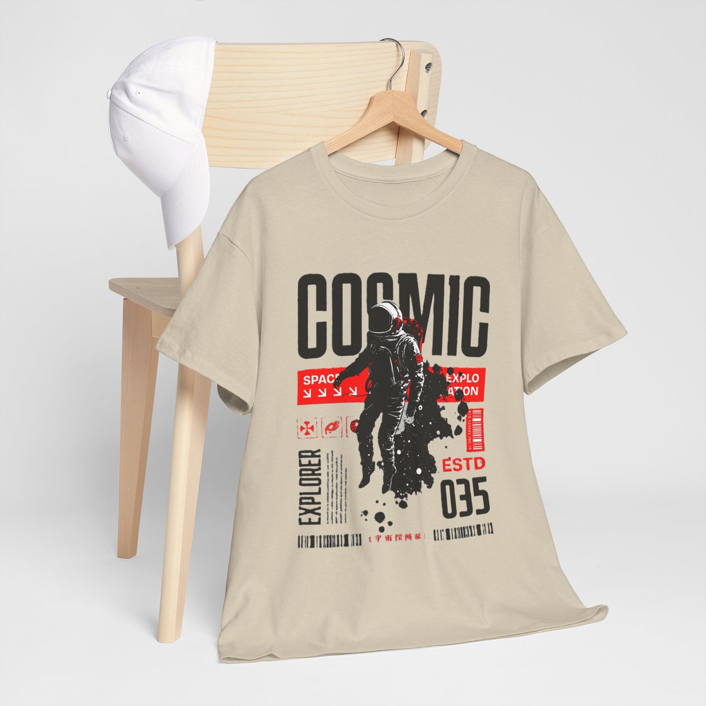 Cosmic Explorer Unisex Cotton Tee - Space, Astro Fashion, Gift for Space Lovers, Casual Wear, Vintage Style Shirt