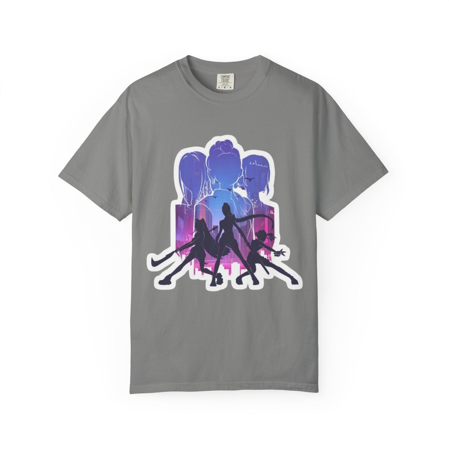Vibrant Graphic Tee - Women's Garment-Dyed T-shirt, Casual Wear, Gift for Him or Her, Summer Outfit, Festival Fashion