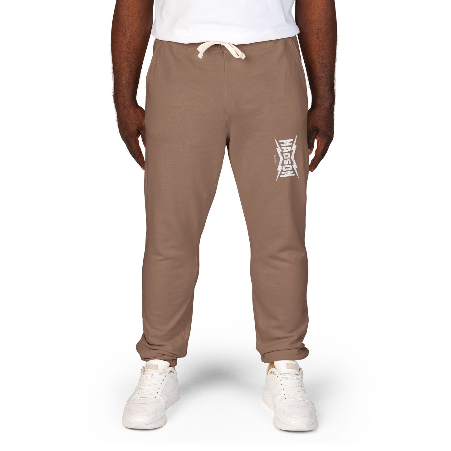 Cozy Unisex Garment-Dyed Fleece Sweatpants, Relaxed Loungewear, Comfy Athleisure, Perfect for Home, Yoga, Outdoor Activities