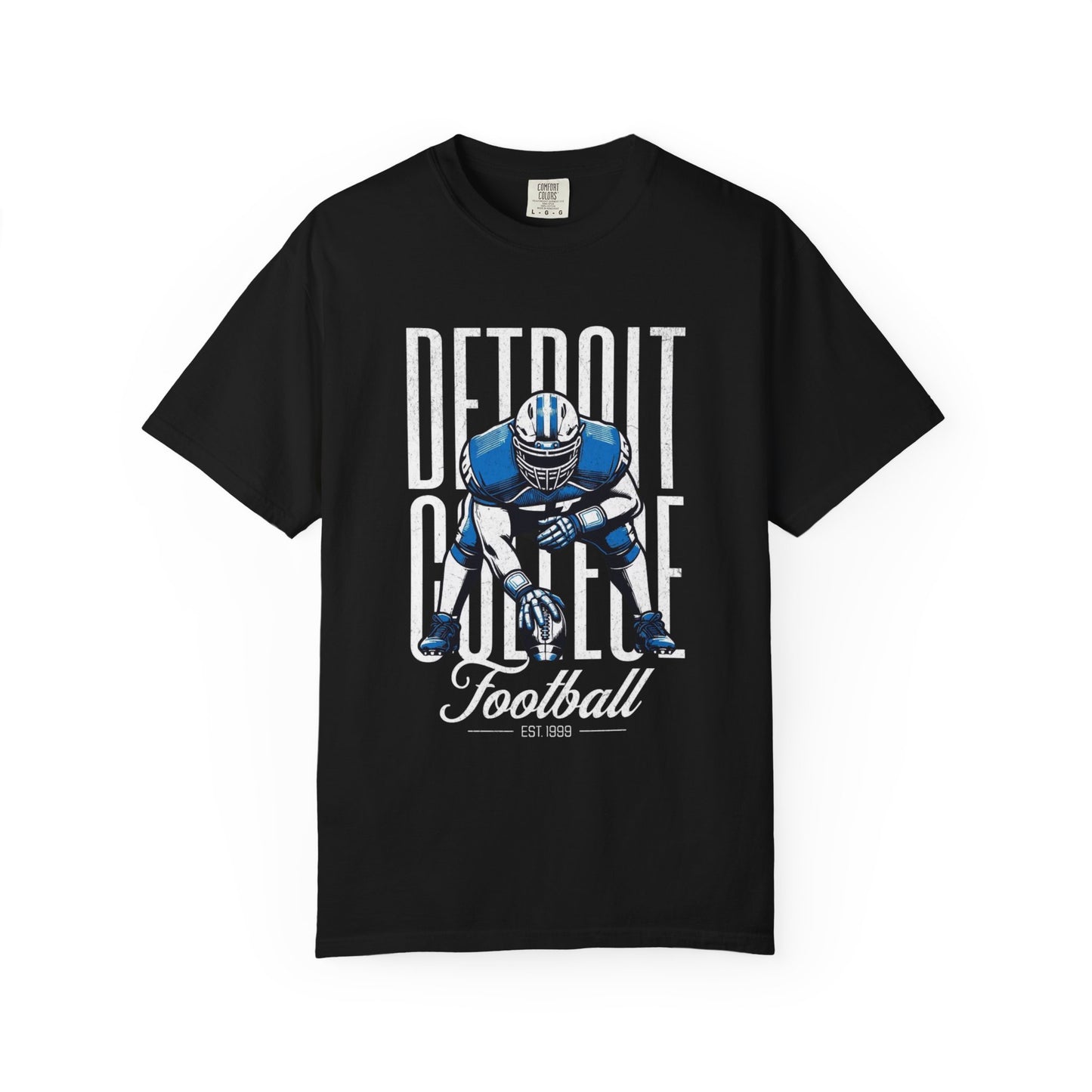 VMan's intage Detroit College Football T-Shirt, Graphic Tee for Game Day, Sports Fan Apparel, Casual Wear, College Team Gifts