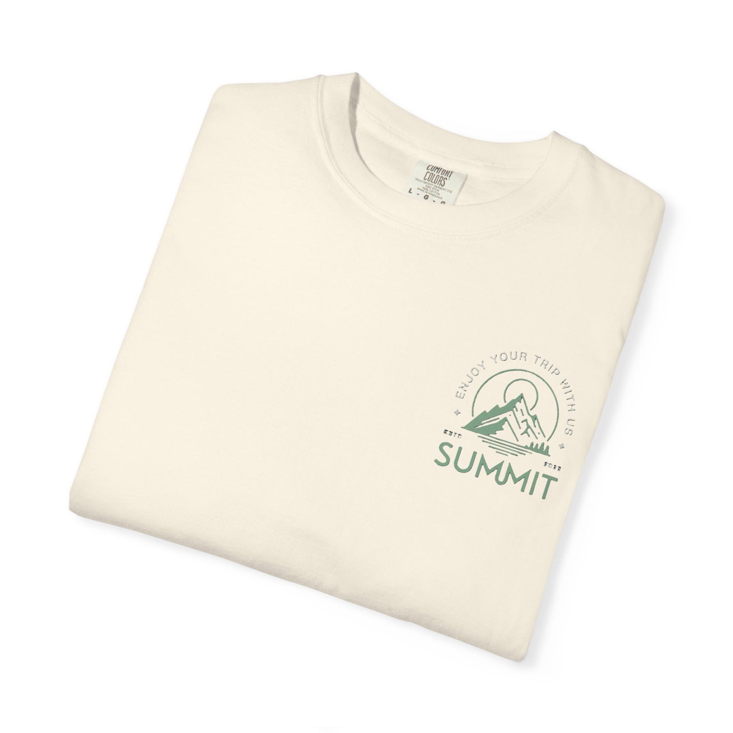 Summit Adventure Man's Garment-Dyed T-shirt | Nature Lover Tee | Hiking Shirt | Outdoor Apparel | Perfect Gift for Explorers