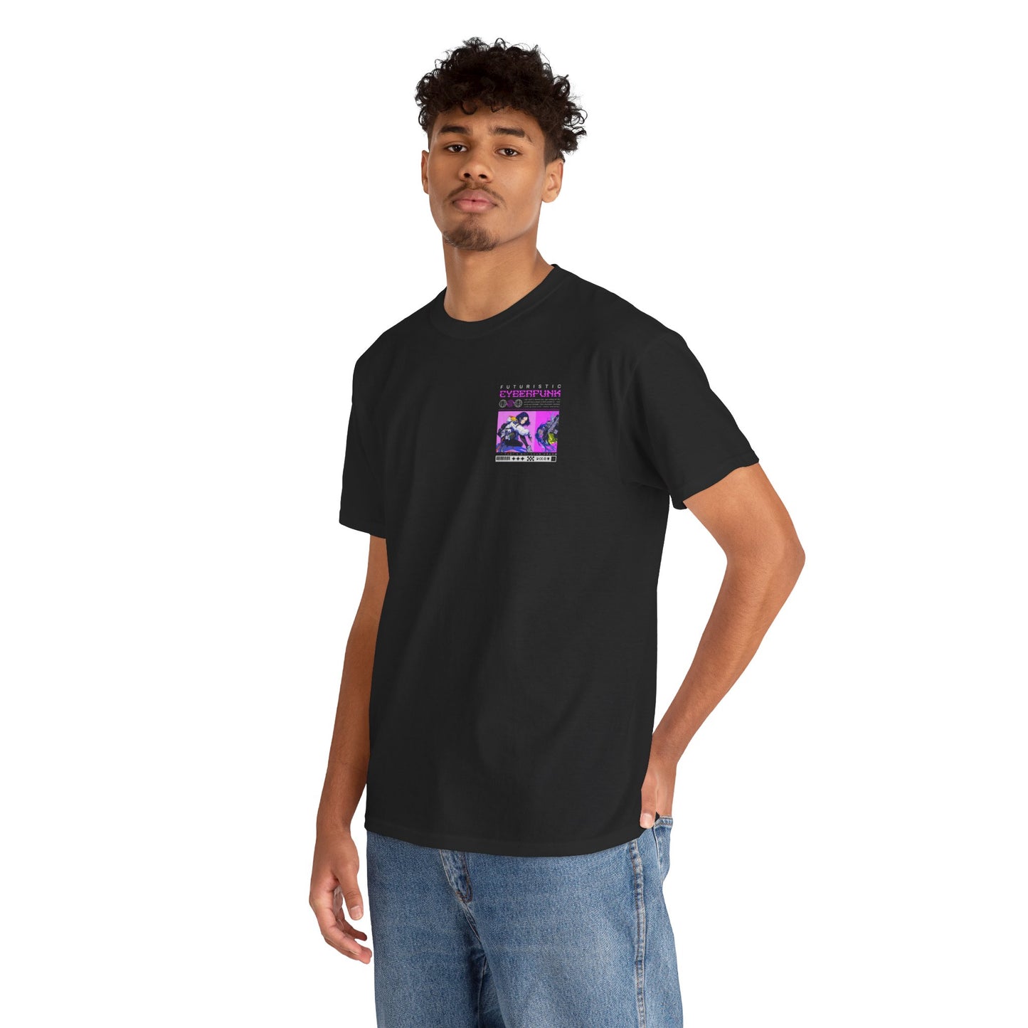 Anime Graphic Tee, Man's Cotton T-Shirt, Retro Aesthetic Apparel, Casual Streetwear, Gift for Fans