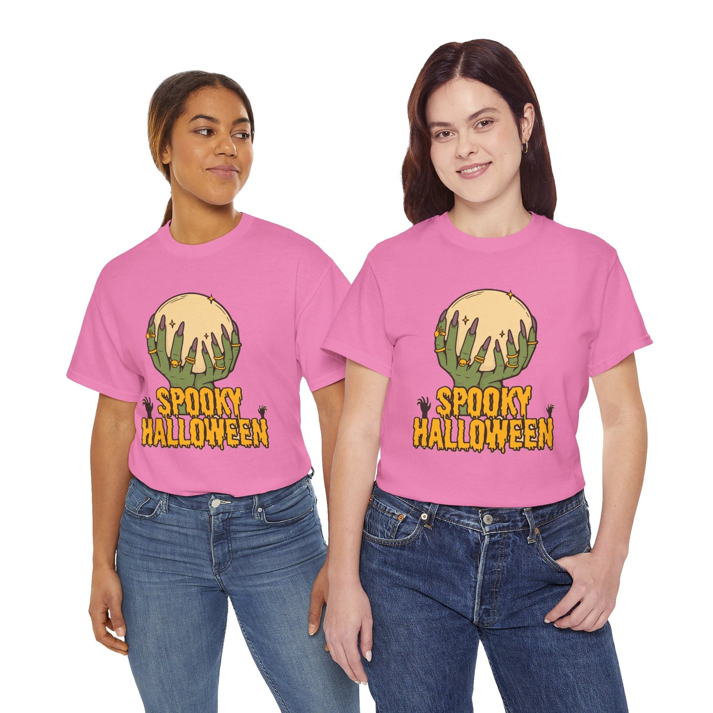 Spooky Halloween Tee, Halloween Apparel, Fall Fashion, Trick or Treat woman Shirt, Casual Halloween Outfit