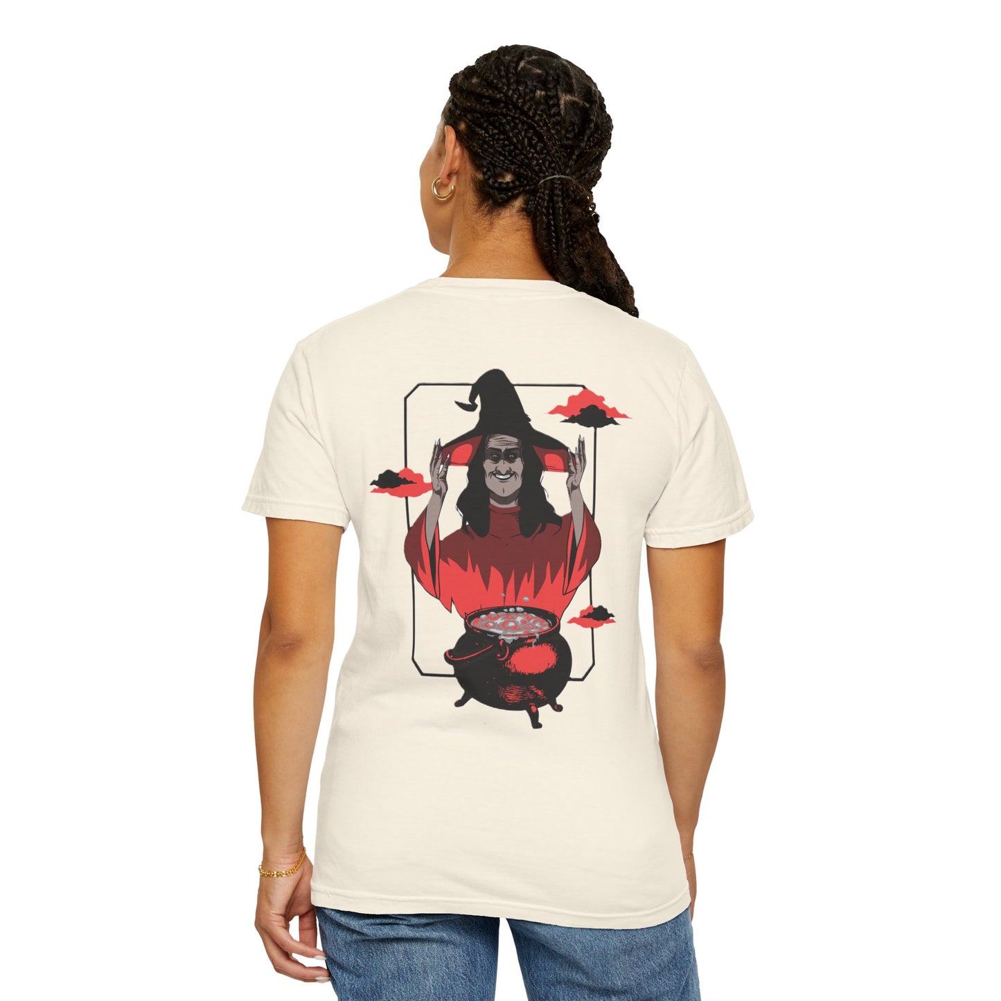 Halloween Themed Unisex T-Shirt - Spooky Graphic Tee for Halloween, Horror Fans, Gift for Witch Lovers, Casual Wear, Costume Top