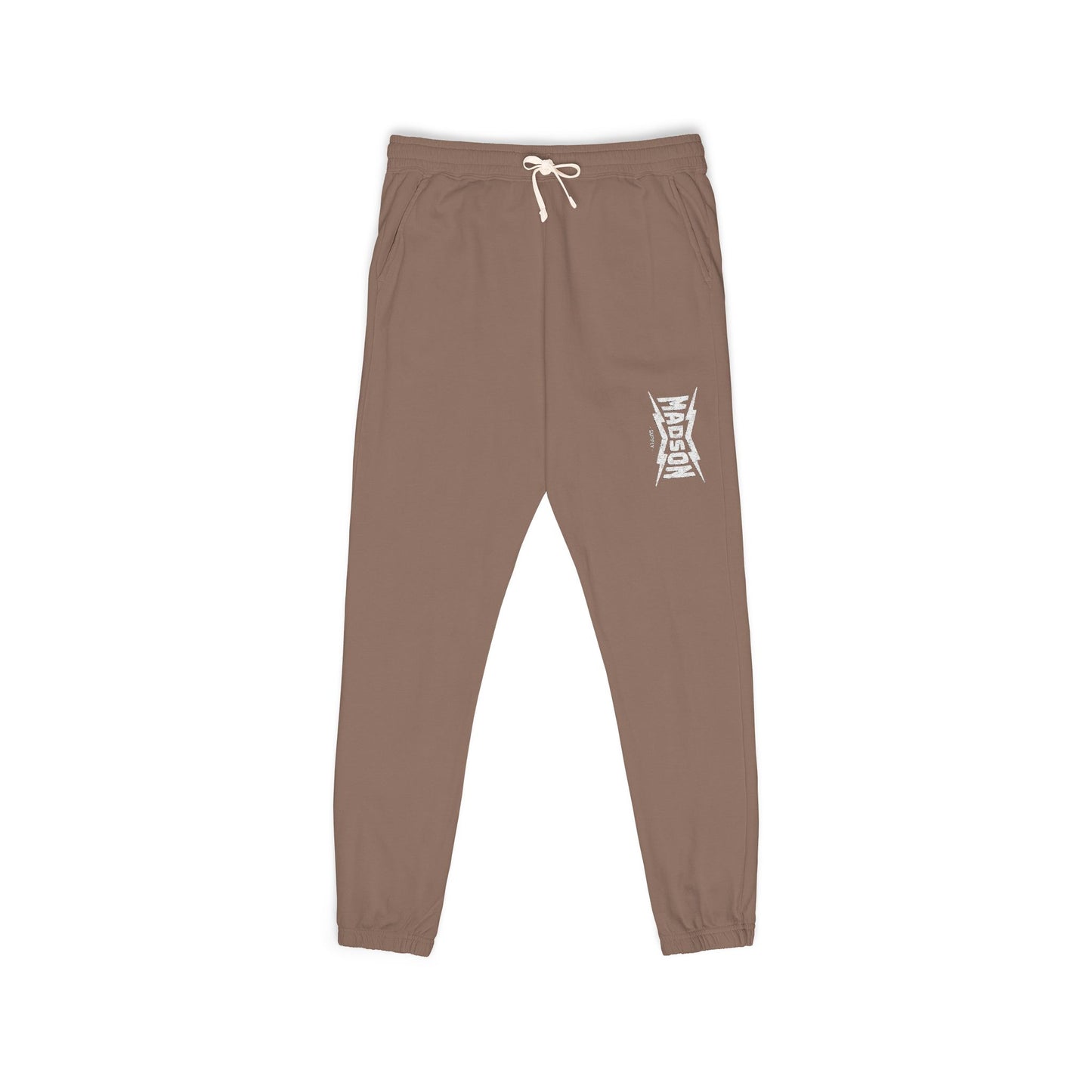 Cozy Unisex Garment-Dyed Fleece Sweatpants, Relaxed Loungewear, Comfy Athleisure, Perfect for Home, Yoga, Outdoor Activities