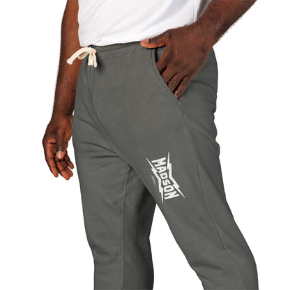 Cozy Unisex Garment-Dyed Fleece Sweatpants, Relaxed Loungewear, Comfy Athleisure, Perfect for Home, Yoga, Outdoor Activities