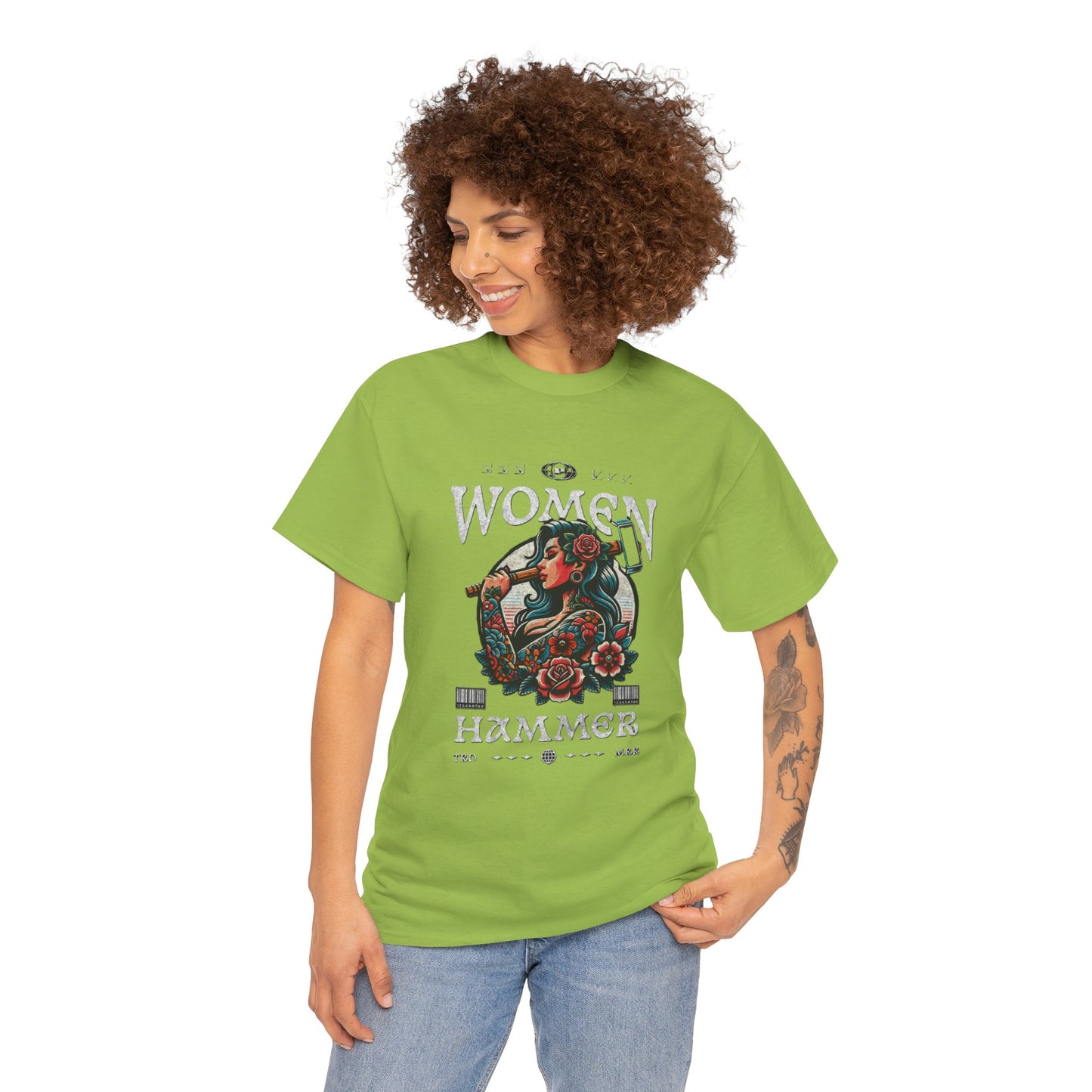 Empowered Women Graphic Tee, Heavy Cotton Tee, Feminist T-Shirt, Gift for Her, Casual Style Shirt, Art Apparel