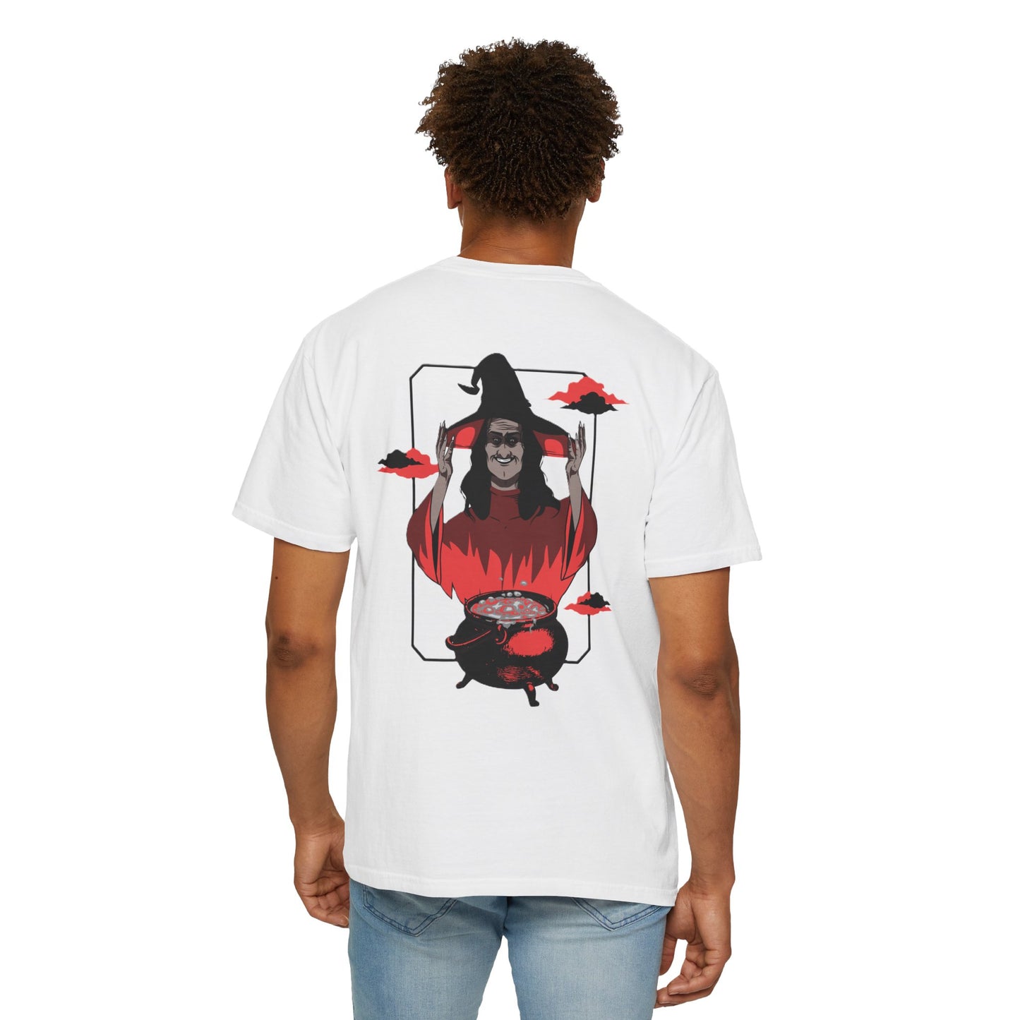 Halloween Themed Unisex T-Shirt - Spooky Graphic Tee for Halloween, Horror Fans, Gift for Witch Lovers, Casual Wear, Costume Top