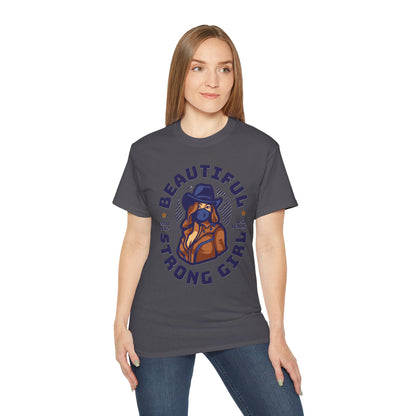 Beautiful Strong Girl Unisex Tee, Empowering T-Shirt, Motivational Gift, Casual Wear, Texas Inspired Apparel