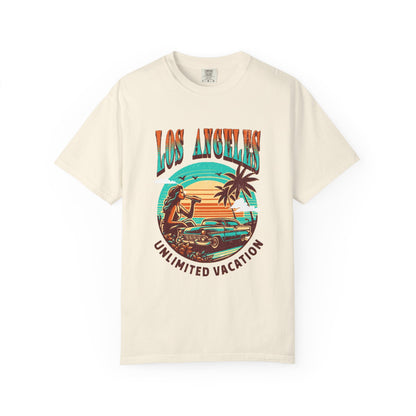 Los Angeles Vacation T-shirt , Summer Wear, Retro Graphic Tee, Travel Souvenir, Casual Outing Top