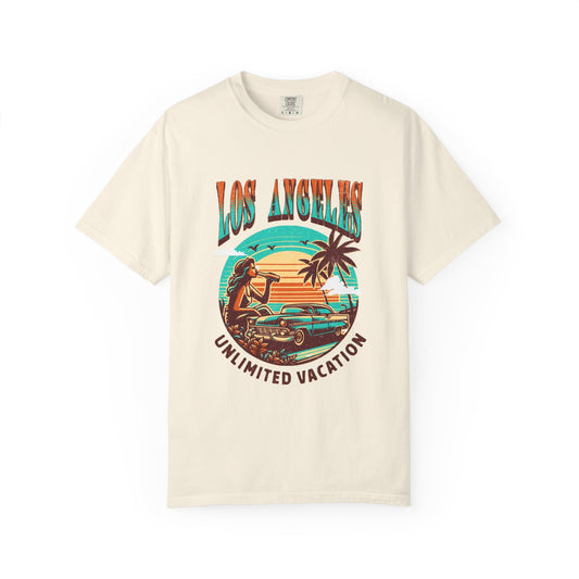 Los Angeles Vacation T-shirt , Summer Wear, Retro Graphic Tee, Travel Souvenir, Casual Outing Top