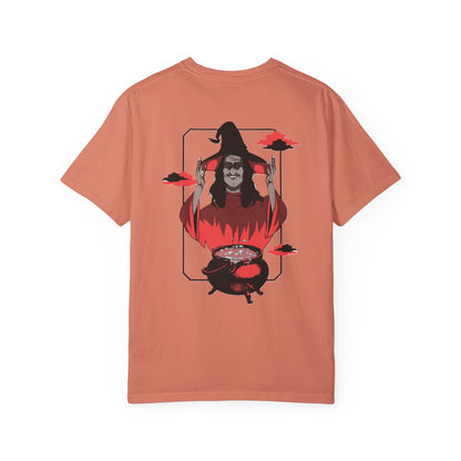 Halloween Themed Unisex T-Shirt - Spooky Graphic Tee for Halloween, Horror Fans, Gift for Witch Lovers, Casual Wear, Costume Top