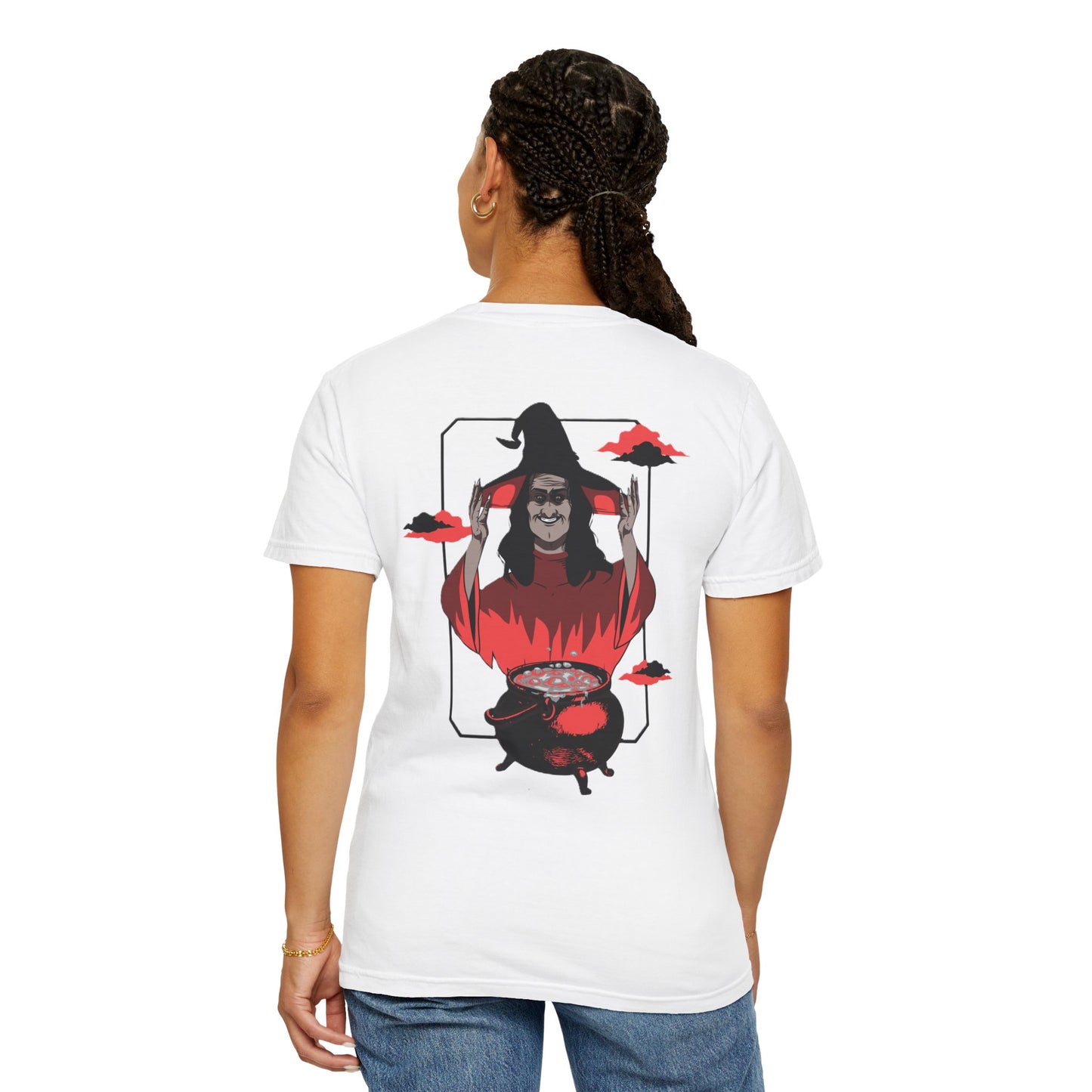 Halloween Themed Unisex T-Shirt - Spooky Graphic Tee for Halloween, Horror Fans, Gift for Witch Lovers, Casual Wear, Costume Top
