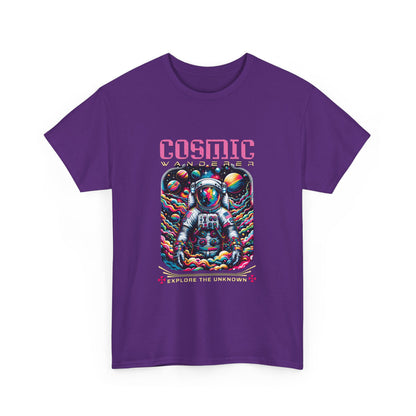 Cosmic Voyager Tee, Explore the Unknown Graphic T-Shirt, Space Theme Apparel, Unisex Cotton Tee, Gift for Space Lovers, Unique Casual Wear