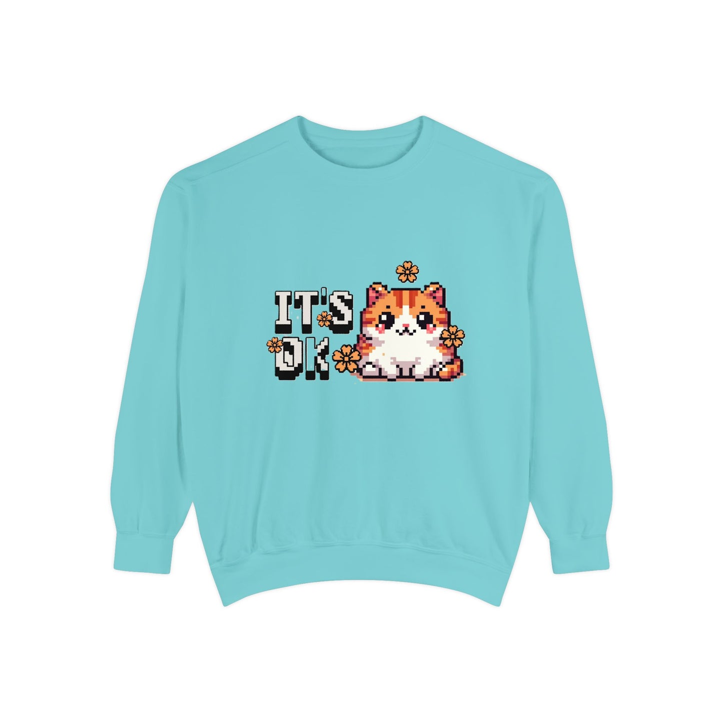 Cute Cat Sweatshirt - Cozy Unisex Apparel for Cat Lovers, Perfect Gift for Birthdays, Casual Days, or Self-Care