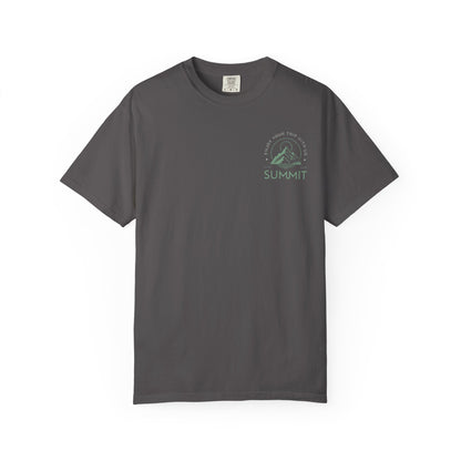 Summit Adventure Man's Garment-Dyed T-shirt | Nature Lover Tee | Hiking Shirt | Outdoor Apparel | Perfect Gift for Explorers