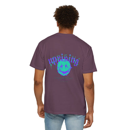 Unisex Garment-Dyed T-Shirt with 'Upside' Graphic, Casual Tee, Statement Shirt, Gift for Friends, Urban Style Apparel