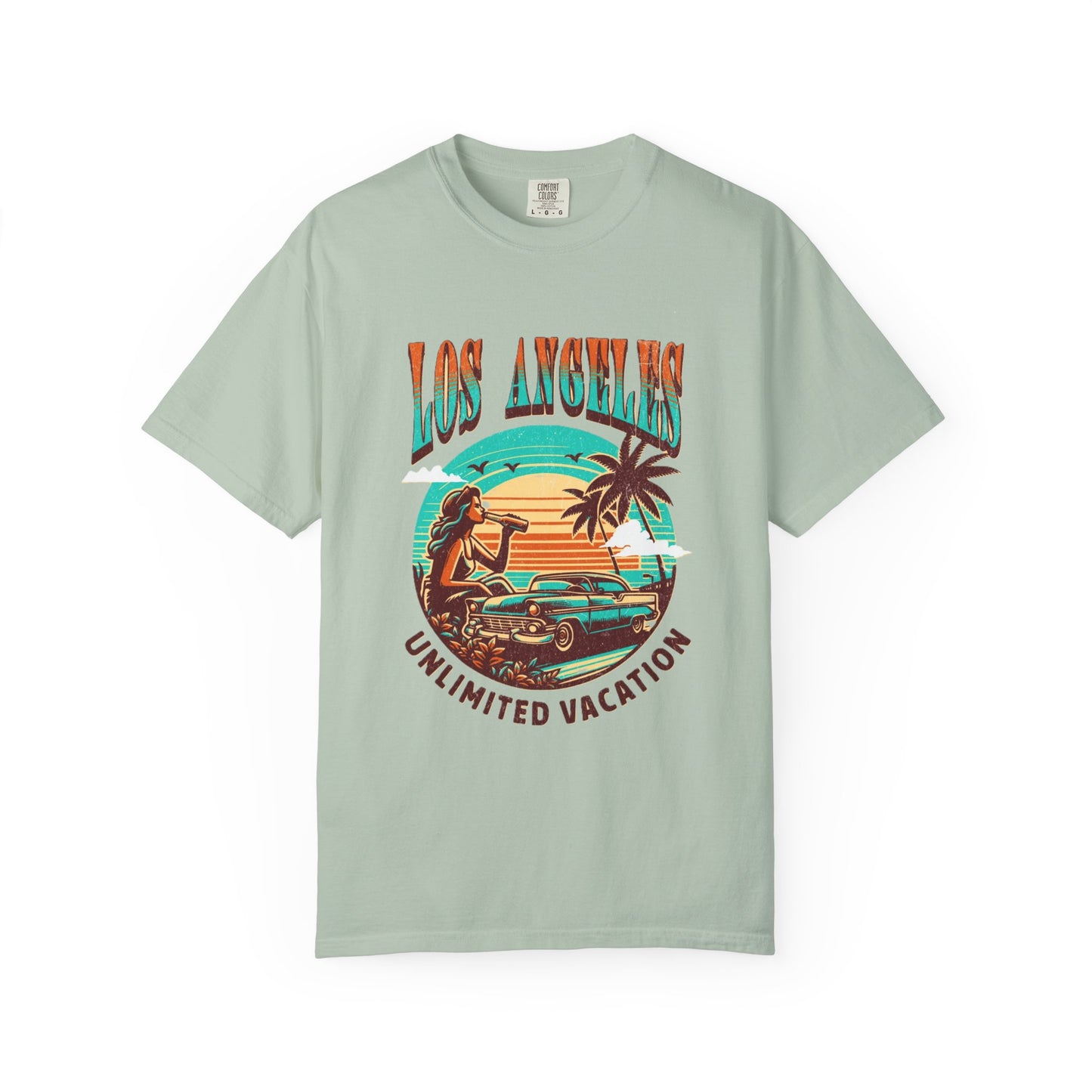 Los Angeles Vacation T-shirt , Summer Wear, Retro Graphic Tee, Travel Souvenir, Casual Outing Top