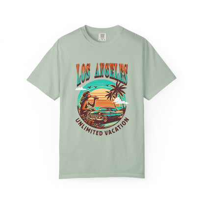 Los Angeles Vacation T-shirt , Summer Wear, Retro Graphic Tee, Travel Souvenir, Casual Outing Top