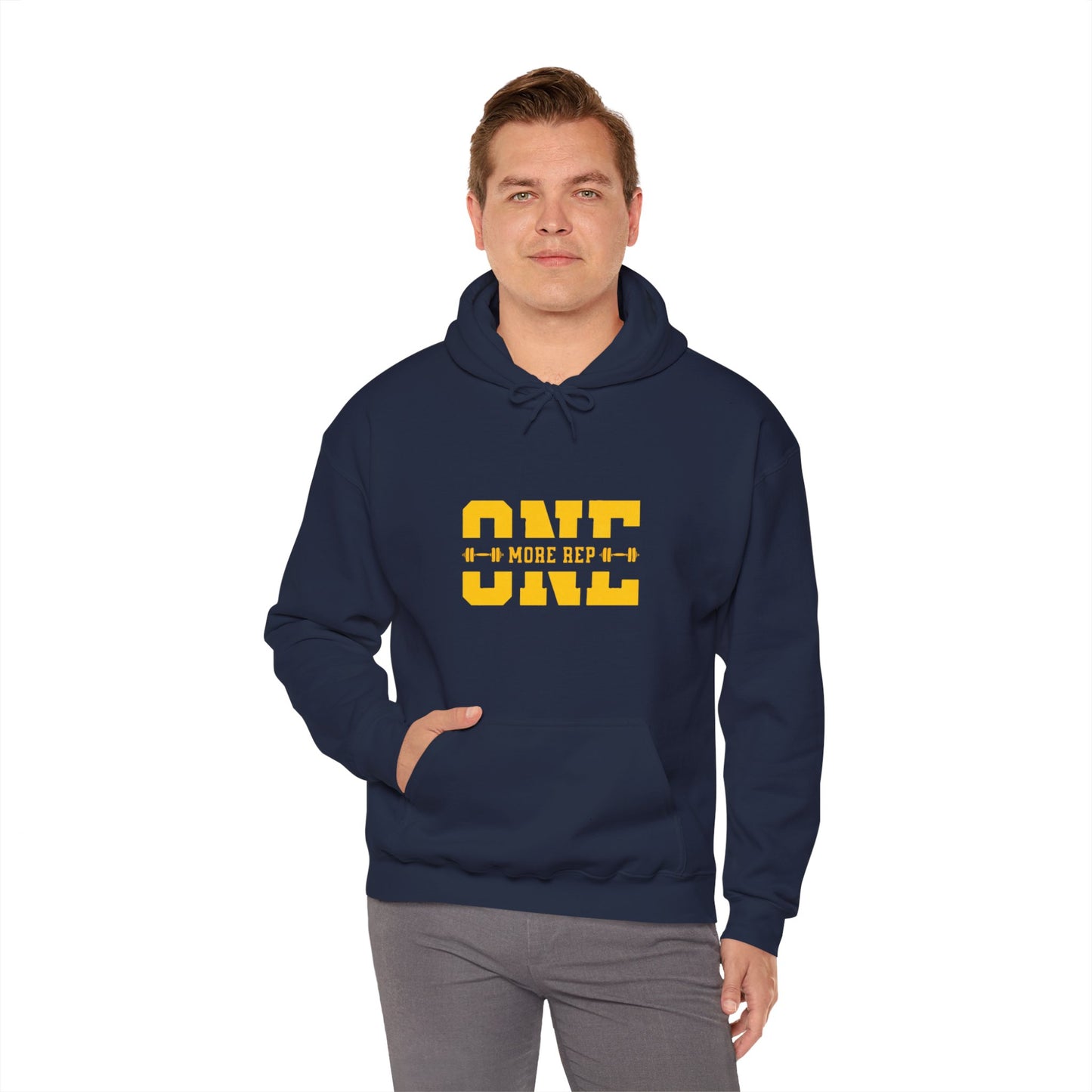 Motivational Man Hoodie - Fitness Gear, Gym Wear, Workout Apparel, Activewear, Gift for Him or Her