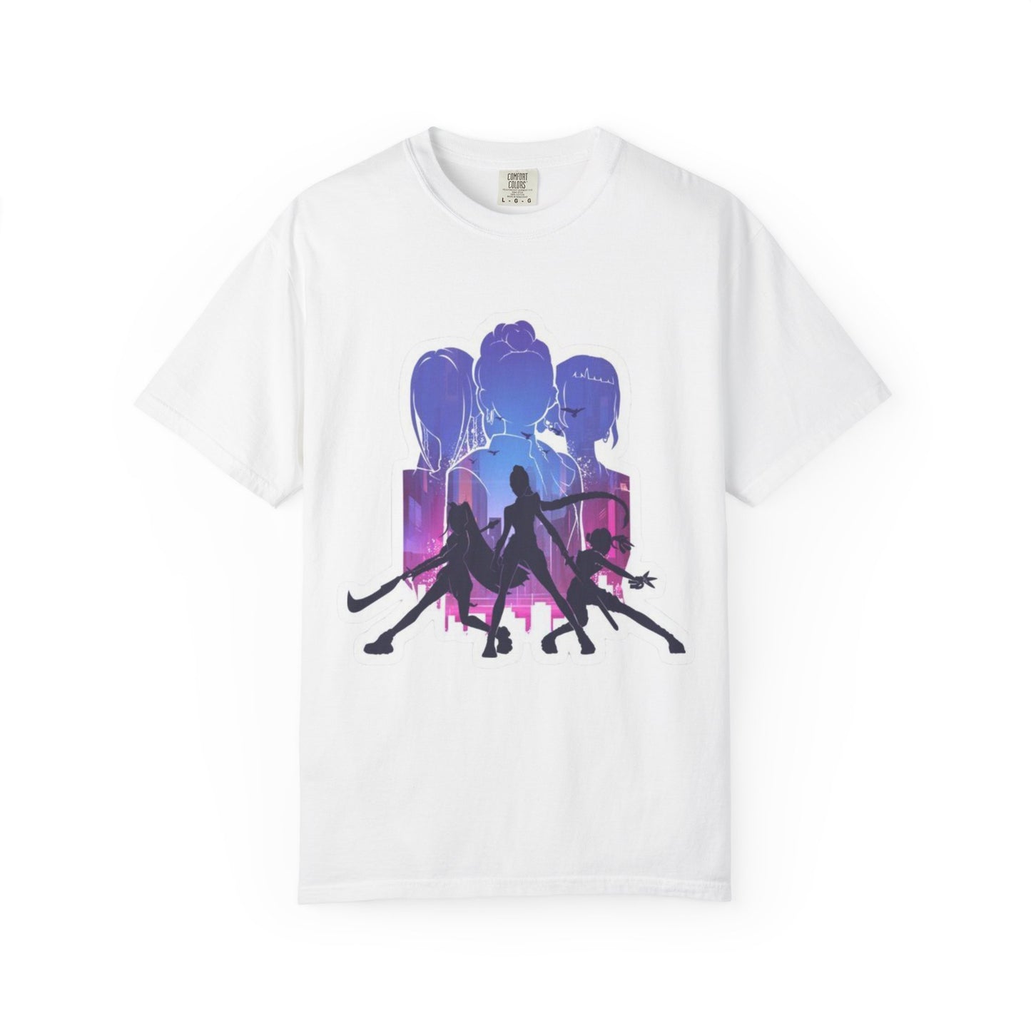 Vibrant Graphic Tee - Women's Garment-Dyed T-shirt, Casual Wear, Gift for Him or Her, Summer Outfit, Festival Fashion