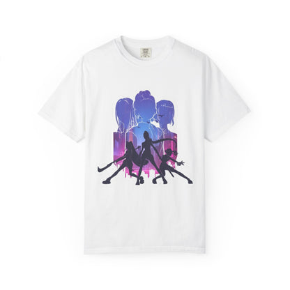 Vibrant Graphic Tee - Women's Garment-Dyed T-shirt, Casual Wear, Gift for Him or Her, Summer Outfit, Festival Fashion