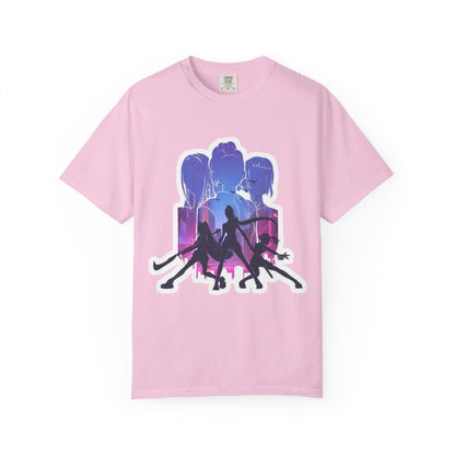 Vibrant Graphic Tee - Women's Garment-Dyed T-shirt, Casual Wear, Gift for Him or Her, Summer Outfit, Festival Fashion