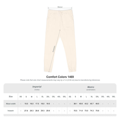 Cozy Unisex Garment-Dyed Fleece Sweatpants, Relaxed Loungewear, Comfy Athleisure, Perfect for Home, Yoga, Outdoor Activities
