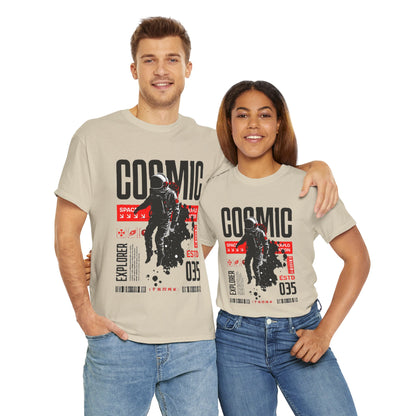 Cosmic Explorer Unisex Cotton Tee - Space, Astro Fashion, Gift for Space Lovers, Casual Wear, Vintage Style Shirt