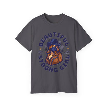 Beautiful Strong Girl Unisex Tee, Empowering T-Shirt, Motivational Gift, Casual Wear, Texas Inspired Apparel