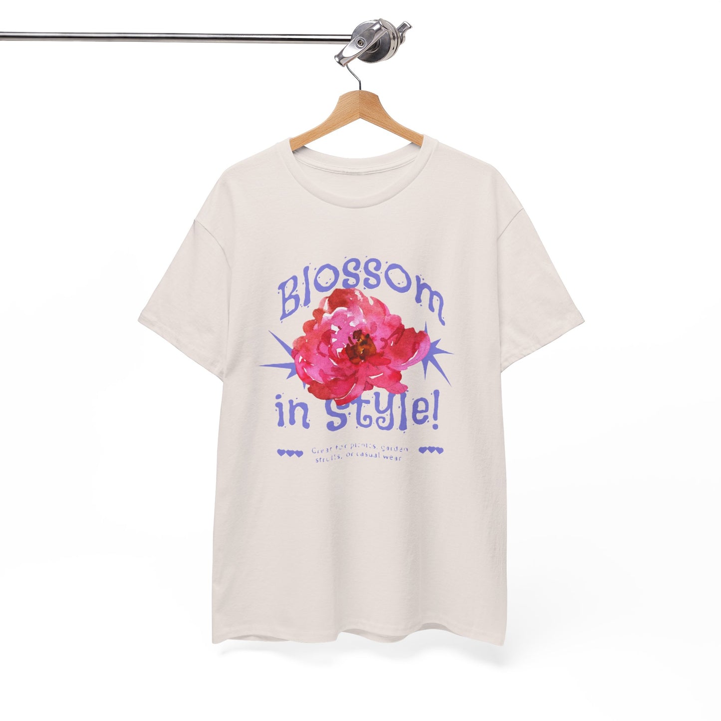 Blossom in Style Women's Heavy Cotton Tee, Floral Graphic T-Shirt, Summer Vibes Shirt, Trendy Casual Wear, Gift for Flower Lovers, [...]