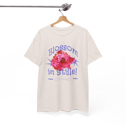 Blossom in Style Women's Heavy Cotton Tee, Floral Graphic T-Shirt, Summer Vibes Shirt, Trendy Casual Wear, Gift for Flower Lovers, [...]