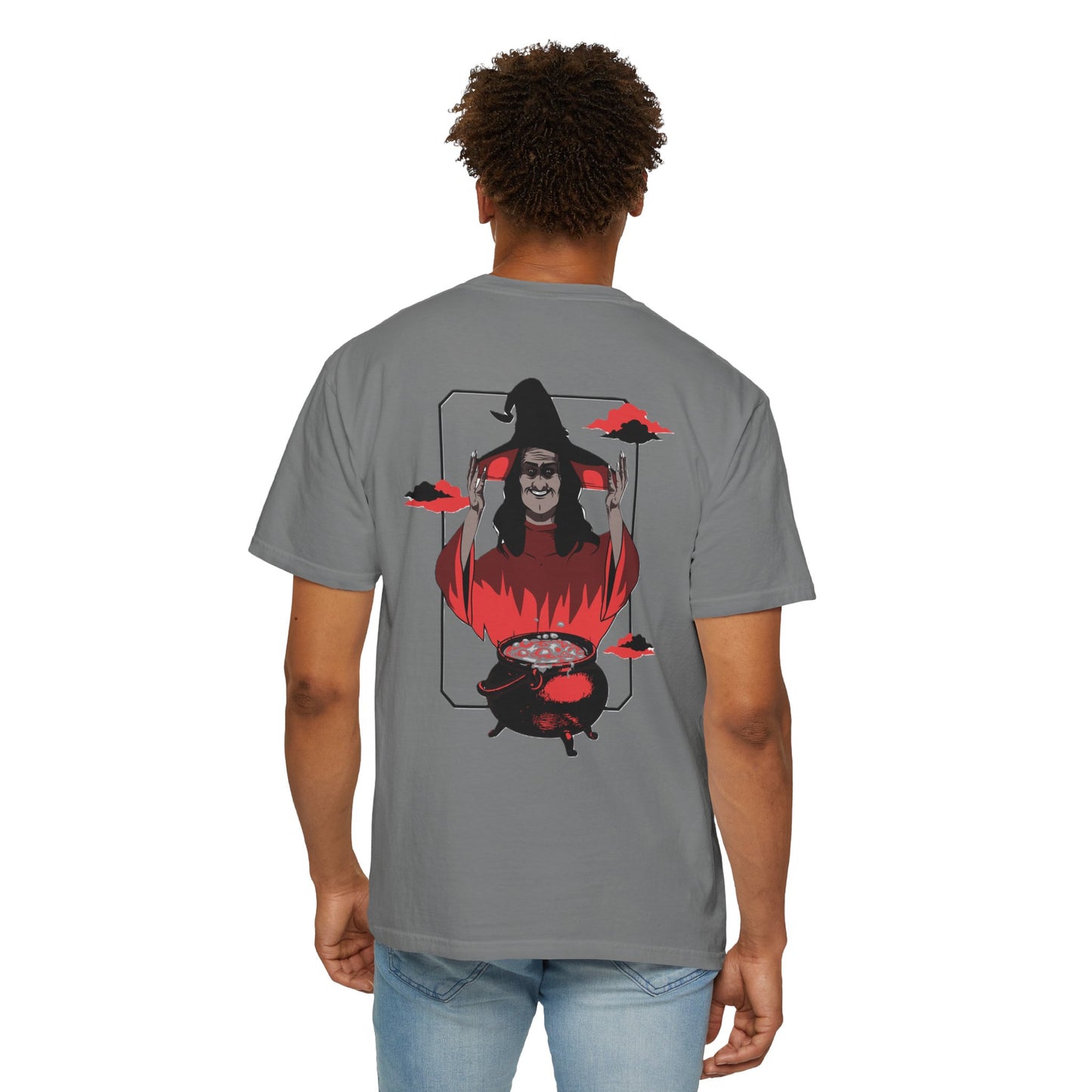 Halloween Themed Unisex T-Shirt - Spooky Graphic Tee for Halloween, Horror Fans, Gift for Witch Lovers, Casual Wear, Costume Top
