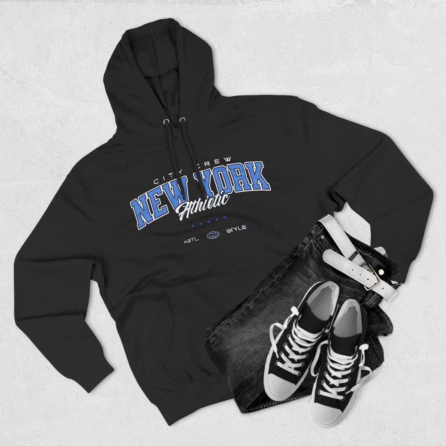 New York Athletic Fleece Hoodie, Cozy Sweatshirt, Urban Fashion, Winter Wardrobe Essential, Gift for City Lovers, Casual Wear