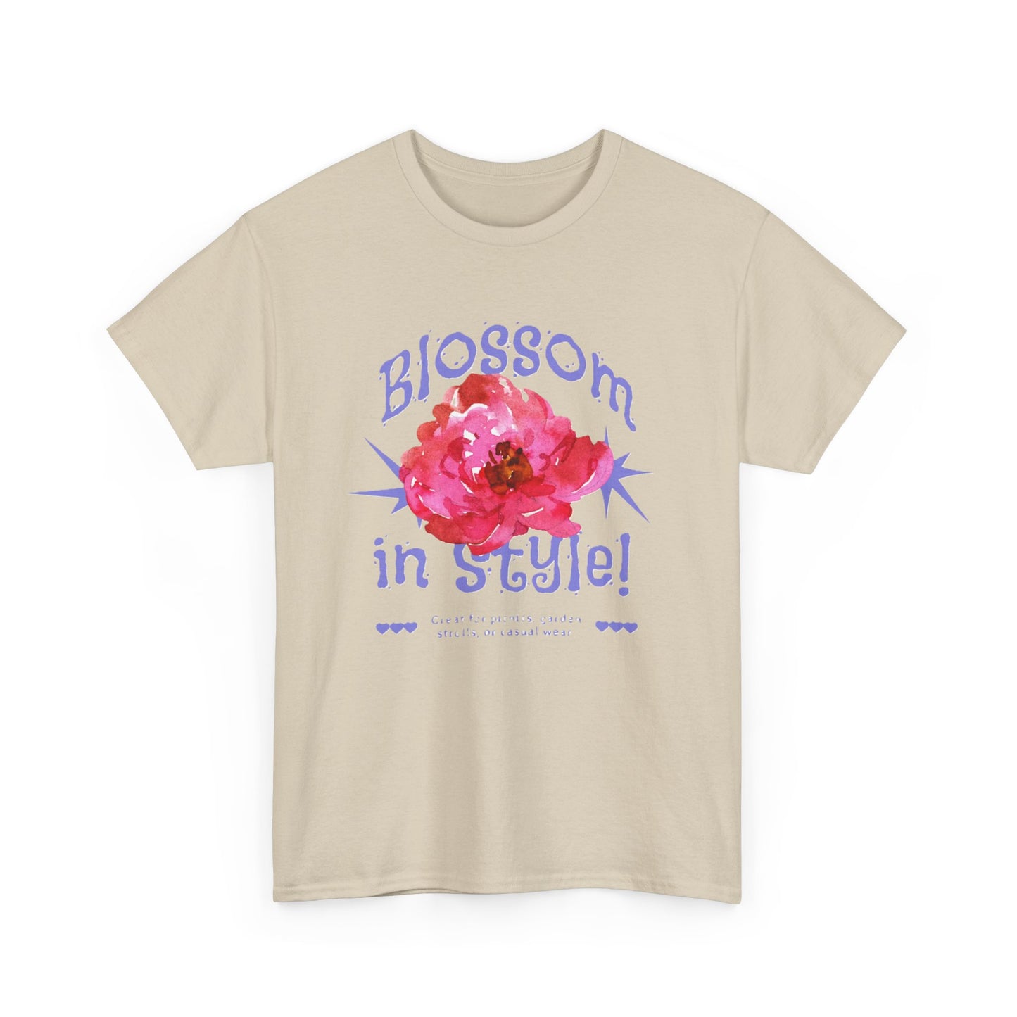 Blossom in Style Women's Heavy Cotton Tee, Floral Graphic T-Shirt, Summer Vibes Shirt, Trendy Casual Wear, Gift for Flower Lovers, [...]