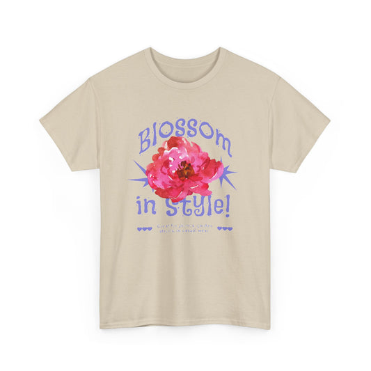 Blossom in Style Women's Heavy Cotton Tee, Floral Graphic T-Shirt, Summer Vibes Shirt, Trendy Casual Wear, Gift for Flower Lovers, [...]