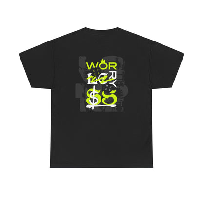 Trendy men's Heavy Cotton Tee with Unique Graphic Design, Casual Wear, Street Style, Gift for Friends, Everyday Comfort