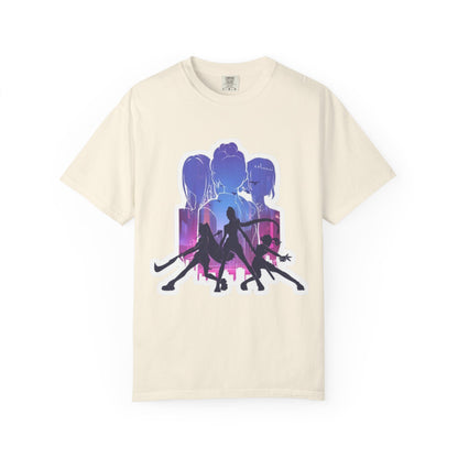 Vibrant Graphic Tee - Women's Garment-Dyed T-shirt, Casual Wear, Gift for Him or Her, Summer Outfit, Festival Fashion