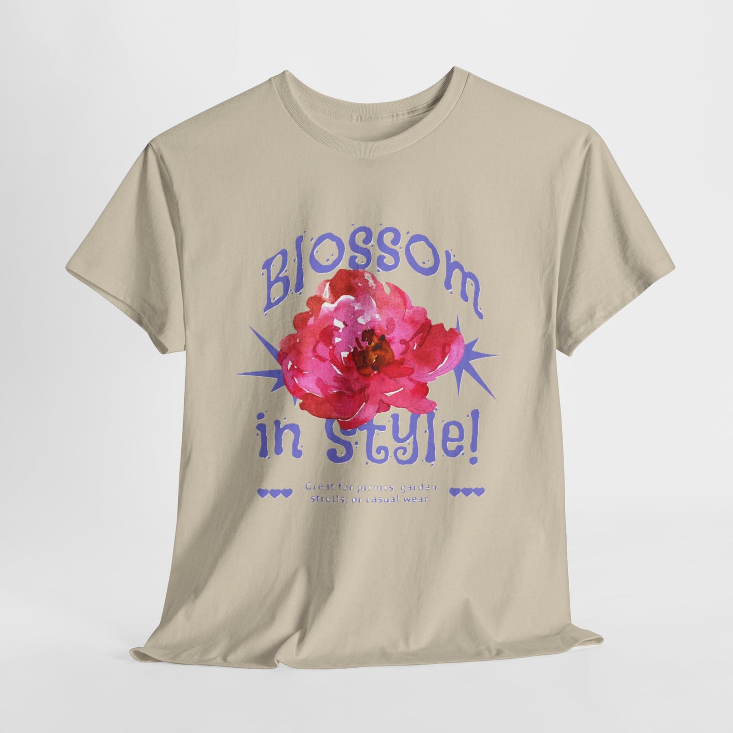 Blossom in Style Women's Heavy Cotton Tee, Floral Graphic T-Shirt, Summer Vibes Shirt, Trendy Casual Wear, Gift for Flower Lovers, [...]