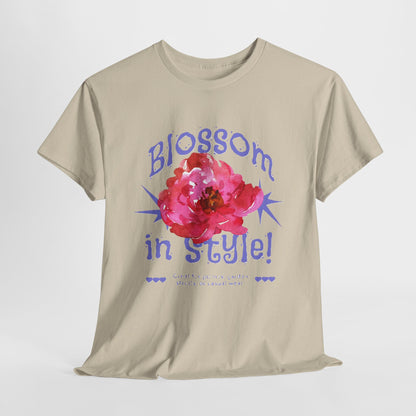 Blossom in Style Women's Heavy Cotton Tee, Floral Graphic T-Shirt, Summer Vibes Shirt, Trendy Casual Wear, Gift for Flower Lovers, [...]