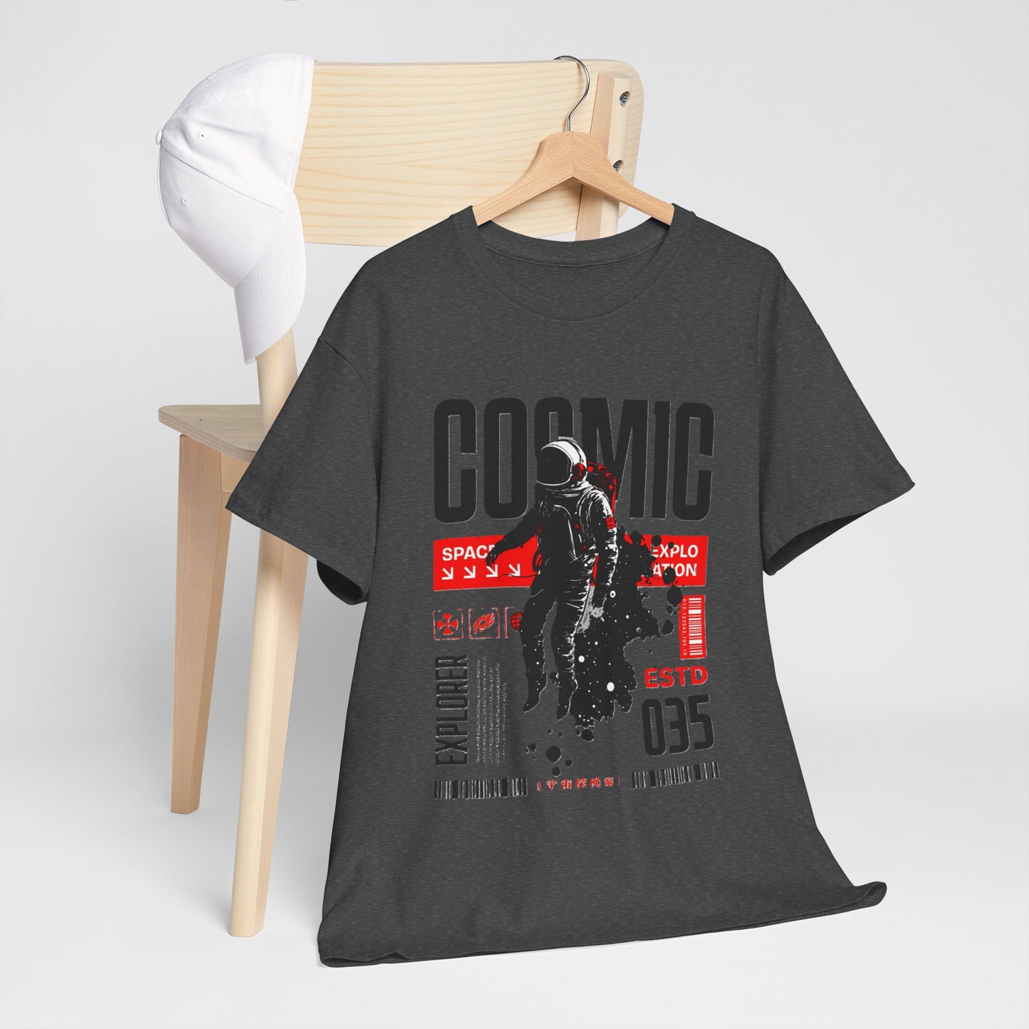 Cosmic Explorer Unisex Cotton Tee - Space, Astro Fashion, Gift for Space Lovers, Casual Wear, Vintage Style Shirt
