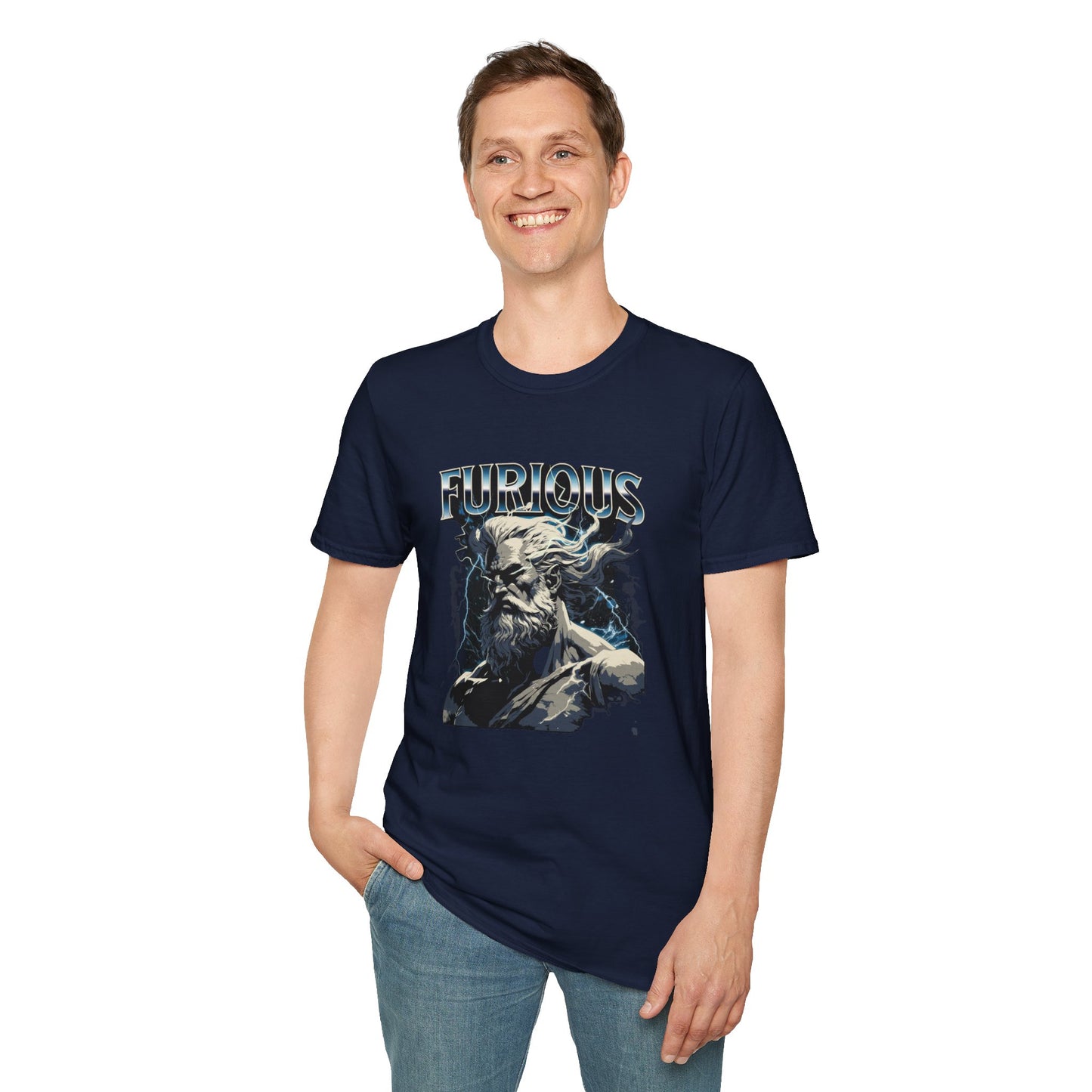 Furious Mythical T-Shirt, Graphic Tee, Gift for Artists, Casual Wear, Everyday Shirt, Unique Gift Idea